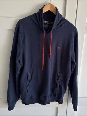 Marco Navy Pullover with Orange Drawcords